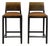1980s Pair of Chic Post-Modern Counter Height Stools For Sale