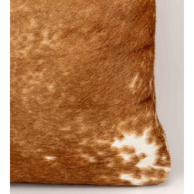Early 21st Century Modern Cowhide Throw Pillows, Pair For Sale - Image 5 of 9