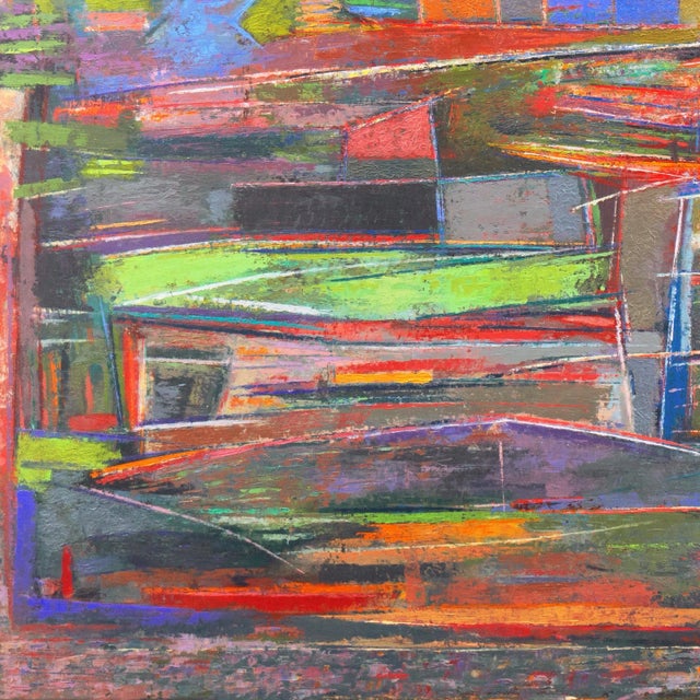 Textile 'Roadtrip 4' by Ted Fontaine, 2007 California Abstract, Davis For Sale - Image 7 of 9