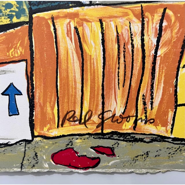 Pop Art Red Grooms, Red Grooms Canal St Chinatown Manhattan New York City Lithograph Cartoon Pop Art, 1993 For Sale - Image 3 of 9