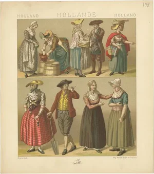 Racinet, Holland Outfits, 1880, Paper
