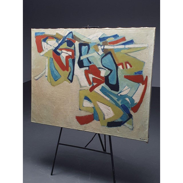 A. Roosenschoon period: 1960s origin: The Netherlands dimensions: 100 x 130 x 2 cm material: oil on canvas I have official...