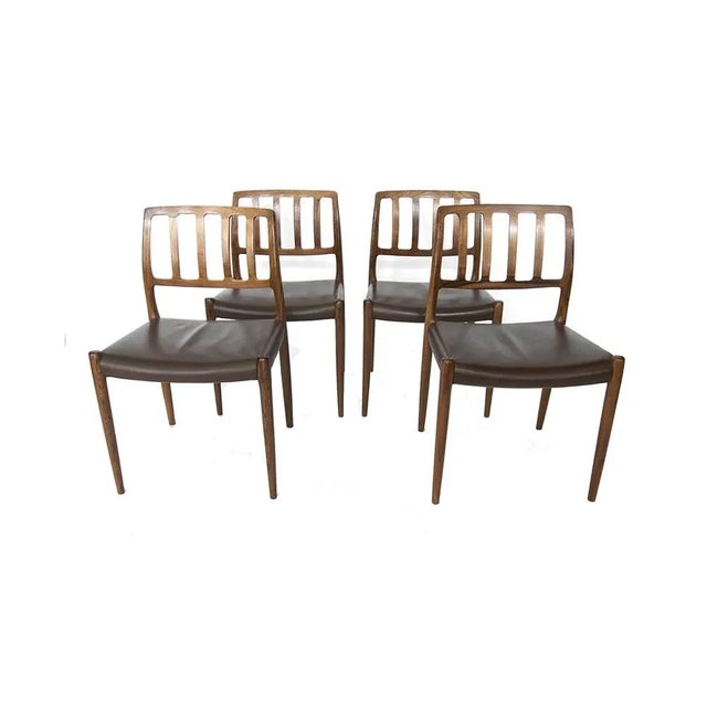 Wood Vintage Danish Chairs by Niels O. Møller for JL Møllers Furniture Factory, Set of 6 For Sale - Image 7 of 11