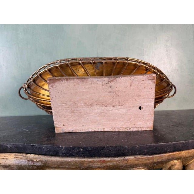 Vintage Wrought Iron and Copper Decorative Centerpiece Bowl / Jardinière For Sale - Image 13 of 13