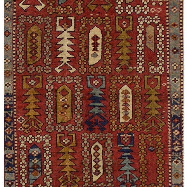 Figurative Fine Antique Caucasian Kuba Rug 3'5" X 5' For Sale - Image 3 of 4
