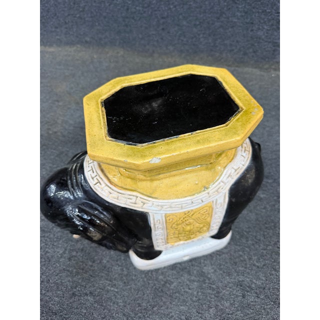 Asian Elephant Garden Seat/Stool For Sale - Image 3 of 8