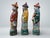 Set of 3 Chinese Famille Rose Figures / Wise Men, 20th Century, Signed For Sale - Image 4 of 10