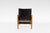 Vintage Safari Lounge Chair in Black Leather by Kaare Klint for Rud Rasmussen, 1960s For Sale - Image 3 of 7