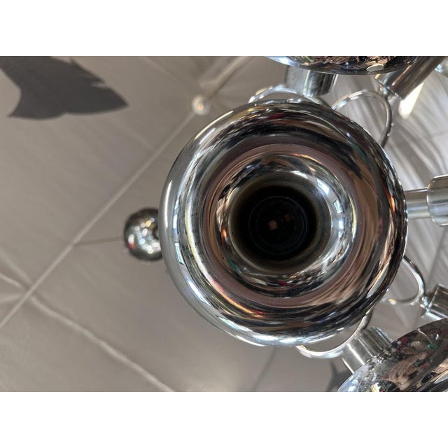 Chandelier attributed to Gaetano Sciolari for Sciolari For Sale - Image 6 of 10