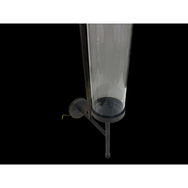 Handmade Brass Double Light Glass Tube Wall Sconce For Sale - Image 11 of 17