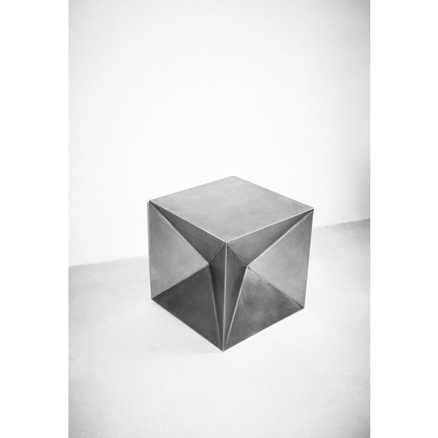 Not Yet Made - Made To Order Small Object 4 in Brushed Stainless Steel by Valeria Vasi For Sale - Image 5 of 12