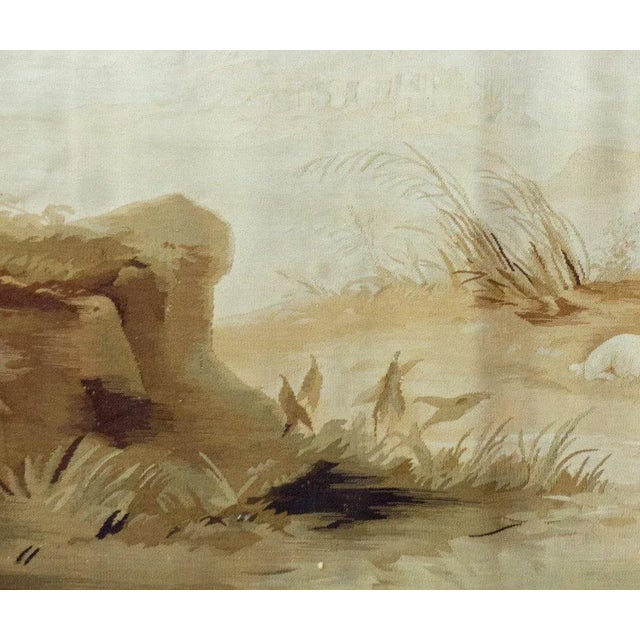 Antique 19th Century French Landscape Verdure Tapestry For Sale - Image 4 of 5