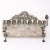 Baroque 19th Century Hand-Worked Repoussé Sterling Oil Lamp Footed Menorah For Sale - Image 18 of 18