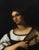A superb antique oil painting on board painting titled ‘La Fornarina’ after Sebastiano del Piombo, early 19th century in...