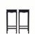 This pair of elegant Asian side tables is handmade of solid elm. With four elegantly shaped legs ending in stylized horse...