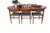 Elegant Danish vintage chairs in teak, designed by Henning Kjærnulf for Sorø Stolefabrik in Denmark. The model is a fine...