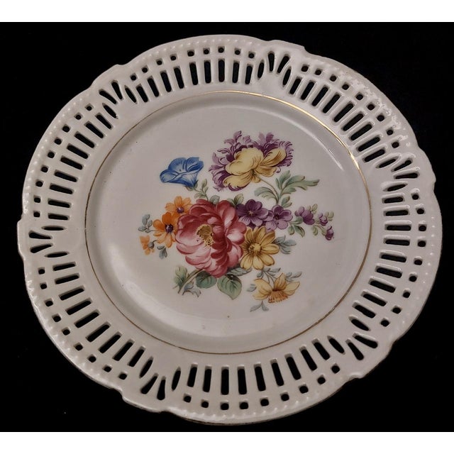Ceramic Antique Porcelain Plates from Schwarzenhammer, 1960, Set of 2 For Sale - Image 7 of 8