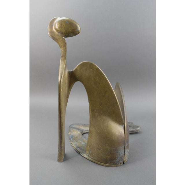 Mid 20th Century Arleen Eichengreen & Nancy Gensburg Signed Abstract Reclining Figure Sculpture Numbered 5/12 For Sale - Image 4 of 8