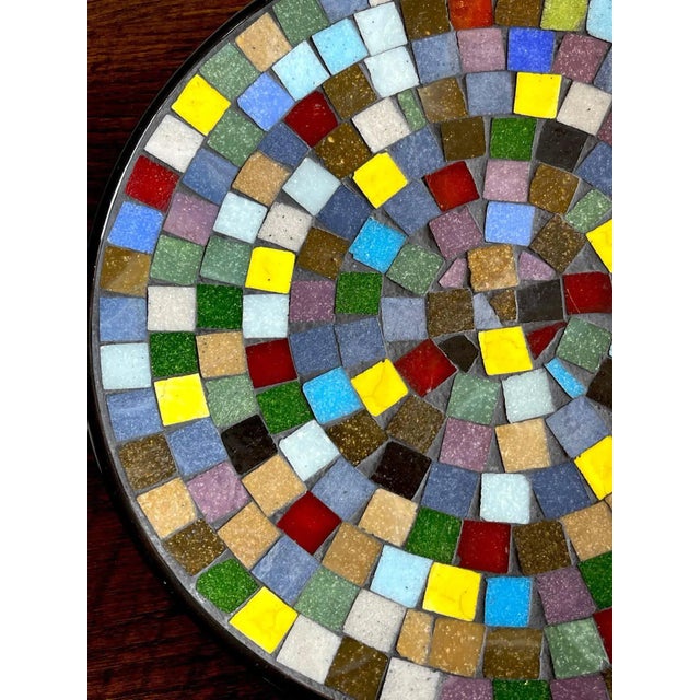 Mid 20th Century Danish Modern Colorful Mosaic Vide-Poche or Charger For Sale - Image 4 of 8