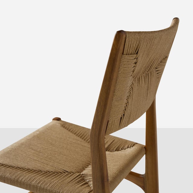 Set of Four #116 Dining Chairs by Gio Ponti Italy, c1950s A set of #116 Dining Chairs in walnut by Gio Ponti for M Singer...