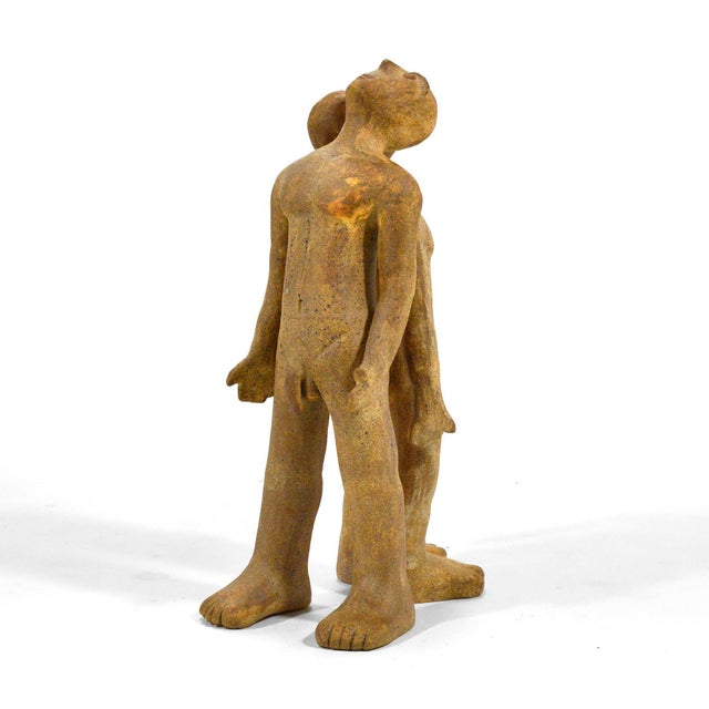 Modern "Star Gazers" Earthenware Sculpture For Sale - Image 3 of 7