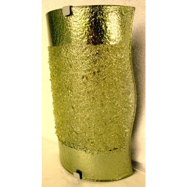 Murano Murano Glass Gold Ice Wall Sconce, Italian J & J Designs Lux061 For Sale - Image 4 of 10