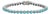 Classic 5.07 Ct Bezel-Set Round Natural Turquoise Tennis Bracelet in 925 Silver For Sale
