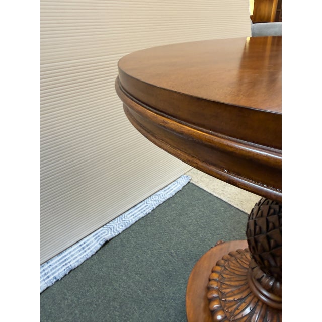 Ethan Allen British Collections Pineapple Side Table For Sale - Image 9 of 12