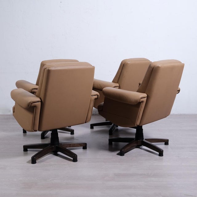Italian Reposo Office Armchairs in Leather from Sedus, Set of 4 For Sale - Image 12 of 18