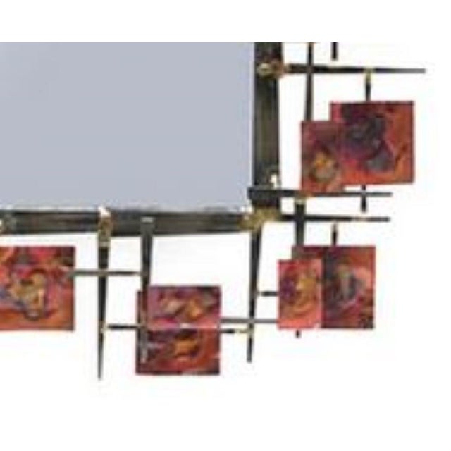 Silver Sculptural Contemporary Brutalist Mirror For Sale - Image 8 of 8