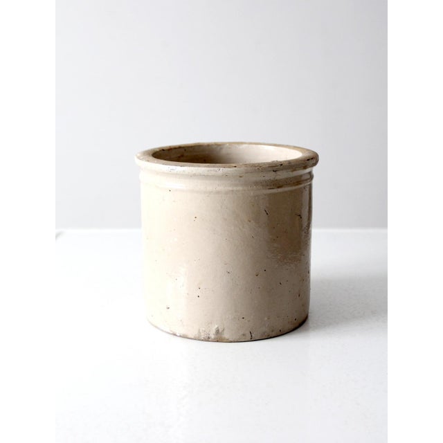 Early 20th Century Antique Stoneware Crock For Sale - Image 5 of 10