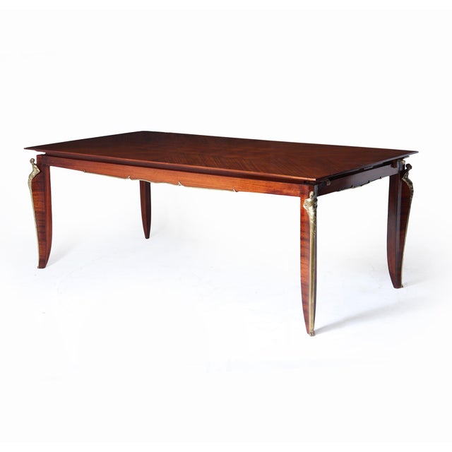 French Art Deco Rosewood Dining Table, 1925 For Sale - Image 3 of 18