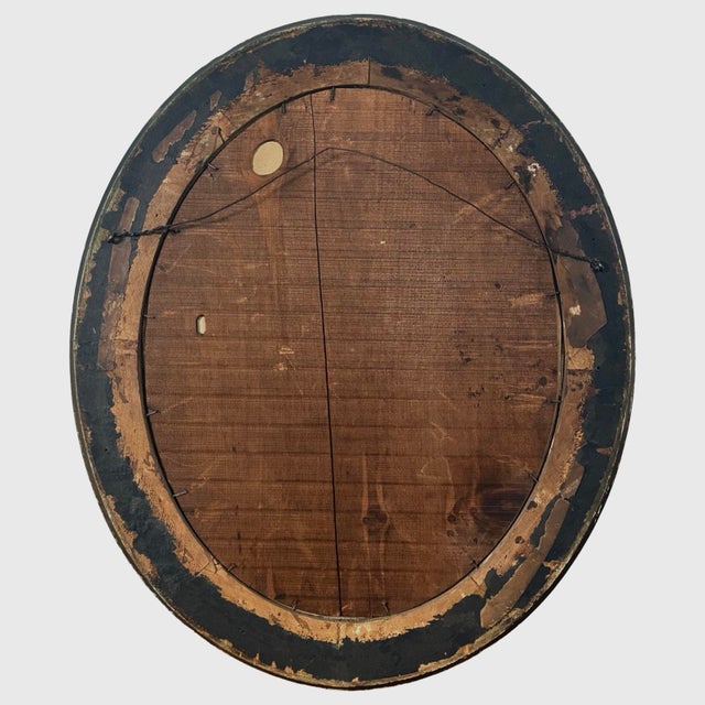 Drawing/Sketching Materials Antique Oval Romantic Stormy Seascape With Crashing Waves, Signed (Pastel on Paper) For Sale - Image 7 of 7