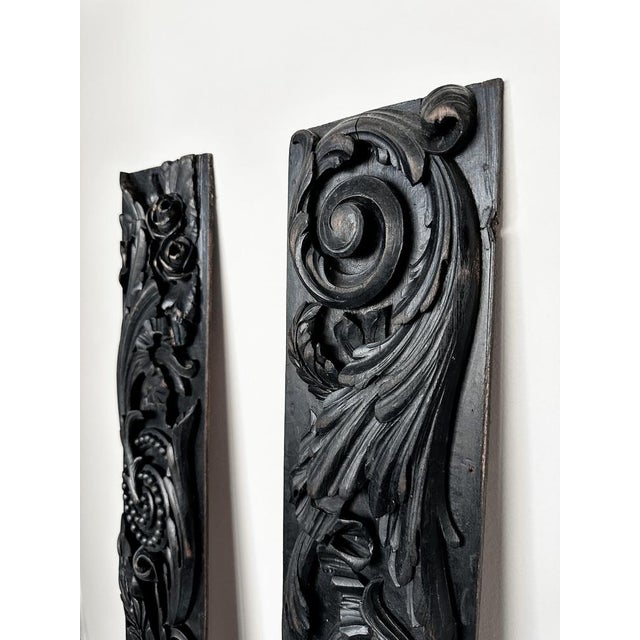 Vintage Wood Sculptures, 1890s, Set of 2 For Sale - Image 3 of 8