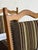 In Style of Henning Kjærnulf Oak Dining Chairs Set of 6 With Striped Upholstery 1970s For Sale - Image 11 of 11