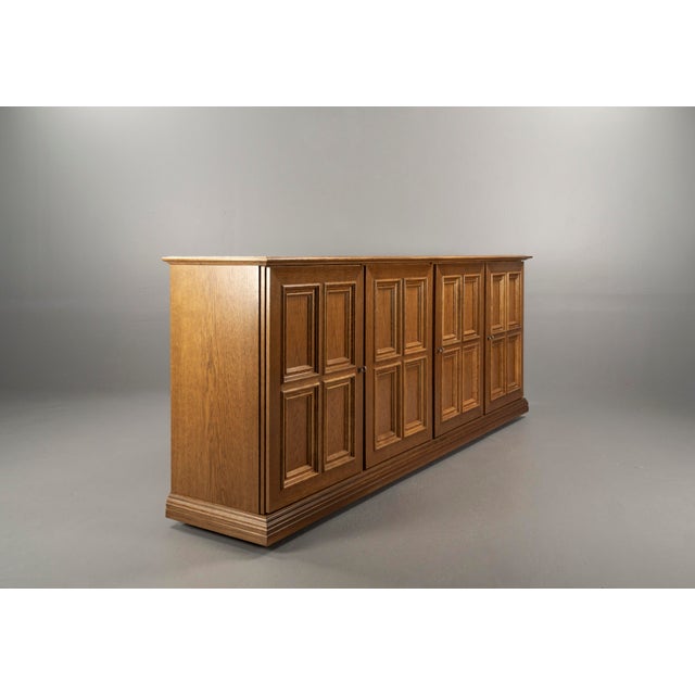 Brutalist Sideboard with Wood Cassette Fronts by Gerhard Bartels, 1970s For Sale - Image 14 of 18