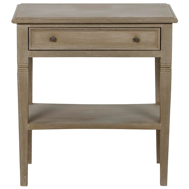 Not Yet Made - Made To Order NOIR Oxford 1-Drawer Side Table in Weathered For Sale - Image 5 of 5