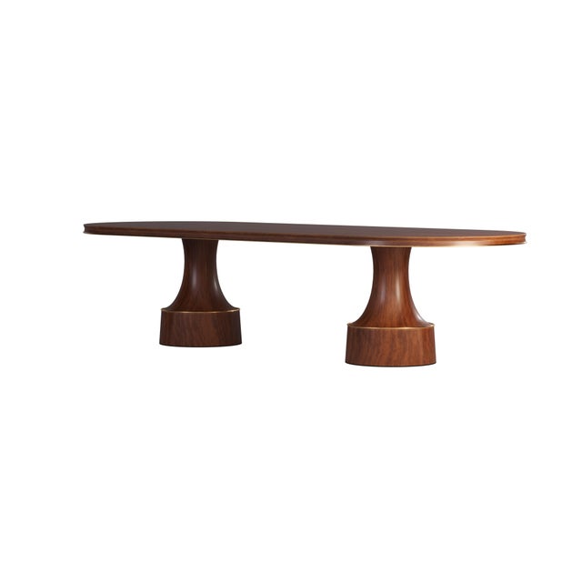 Not Yet Made - Made To Order Buck Oval Dining Table by Porus Studio For Sale - Image 5 of 12