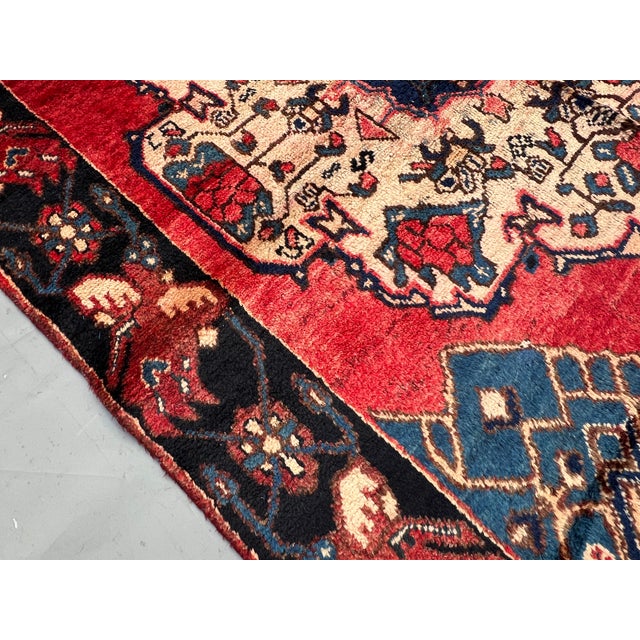 2000 - 2009 Hand Knotte Persian Karadagh Double Medallion Village Rug - 9'8" X 4'4" For Sale - Image 5 of 14