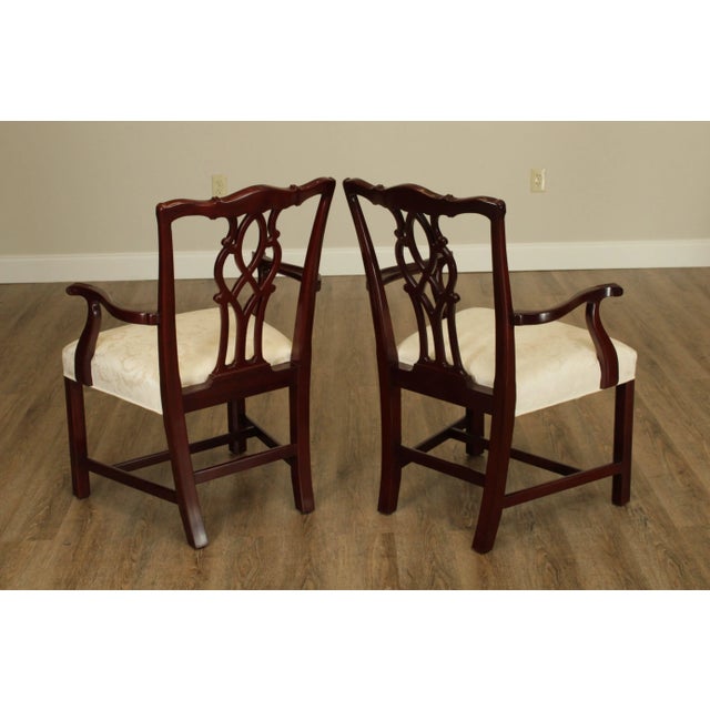 Kindel Chippendale Style Mahogany Armchairs - a Pair For Sale In Philadelphia - Image 6 of 13