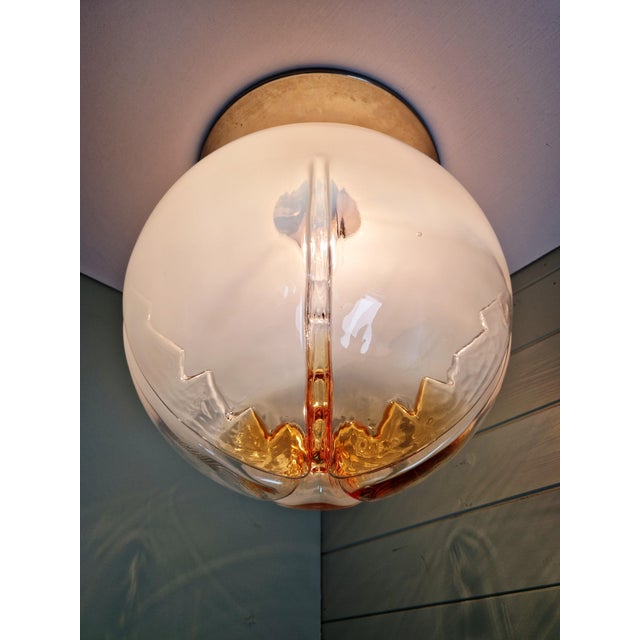 Large Murano Glass Ceiling Light from Mazzega, Italy, 1970 For Sale - Image 6 of 18