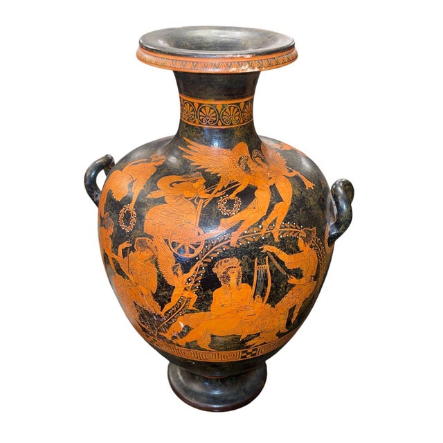 Ceramic Late 20th Century Large Attic Style Red-Figure Hydria Museum Copy After Ancient Greek Pottery For Sale - Image 7 of 12