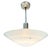 Metal Memphis Streamline Sky Blue Art Glass Chandelier Pendant Light by Three Zone For Sale - Image 7 of 11