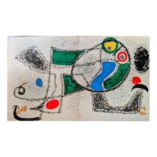 Joan Miro, Surrealist Composition Limited Edition, 1968, Lithograph For Sale