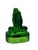Emerald Vintage Emerald Green Pressed Glass Praying Hands Sculpture For Sale - Image 8 of 11
