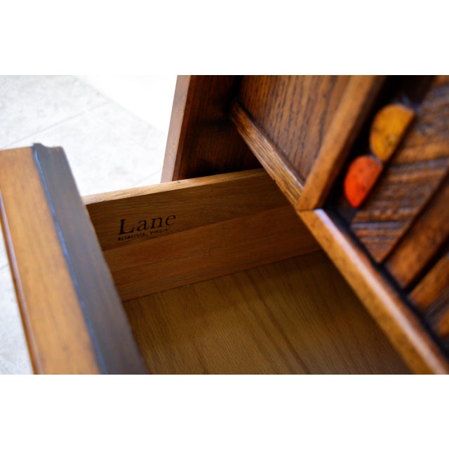 Mid Century Brutalist Style Lane Pueblo Armoire For Sale - Image 12 of 13