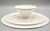 Ceramic Antique French White Ironstone Cake Stand on Pedestal, Modernist For Sale - Image 7 of 8