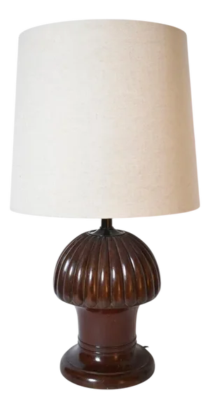 Pine-Shaped Wooden Lamp, 1930s