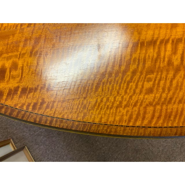 Traditional Early 20th Century Satinwood English Edwardian Table For Sale - Image 3 of 15