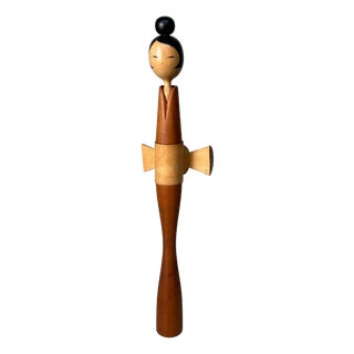 Vintage Japanese Kokeshi by Shōzan Shidō, 1970s For Sale